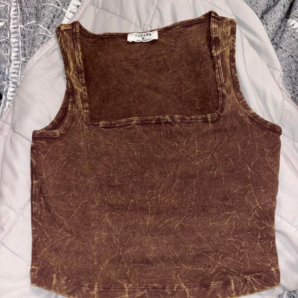 Zenana Women's Brown Crop-top
